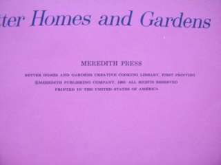 Lot of 8 Better Homes & Gardens Creative COOKBOOKS 1963  