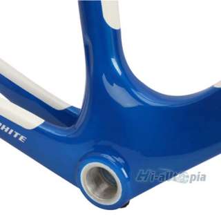   12k/UD Weave Full Carbon 700C Road Bike Bicycle Frame & Fork 52mm Blue