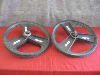 GT Bikes 3 Spoke BMX Mag Wheels Wheel Set BMX Dyno Rims 20 w/ 16T 