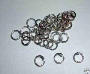 20 STEEL 6MM JUMP RINGS~MAKE YOUR OWN JEWELRY  