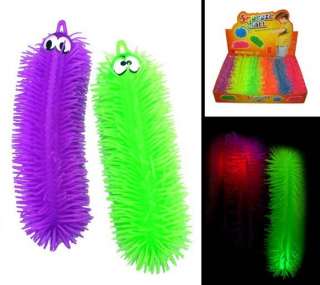 LIGHT UP PUFFER WORM toy lightup fun novelty ball  