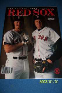 1988 BOSTON RED SOX Yearbook WADE BOGGS Roger CLEMENS  