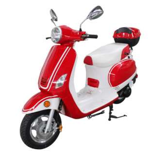 Hot Red 150cc Gas MOPED SCOOTER Full Auto 150cc Stret Legal ABS Disc 