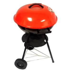  Deluxe BBQ Kettle Charcoal Grill, 8954 3, Red 3legs Patio 