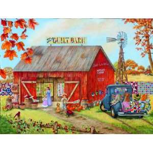  The Quilt Barn   A 100 Piece Mini Jigsaw Puzzle by SunsOut 