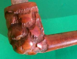 Deeply Carved Imported Briar Pipe  