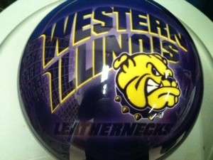  Brunswick NCAA Western Illinois Leathernecks Viz a Ball Bowling Ball 
