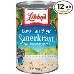 Libbys Bavarian Style Sauerkraut with caraway seeds, 15 oz. Cans 