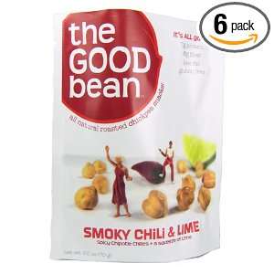 The Good Bean Smoky Chili & Lime flavor, 2.5 Ounce (Pack of 6)  