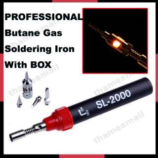 Professional Cordless Butane Gas Soldering Iron Kit Box  
