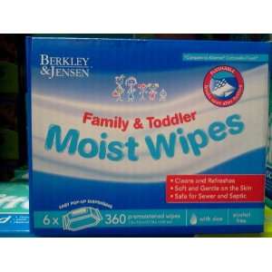 Berkley & Jensen Moist Wipes Family & Toddler 360 Ct