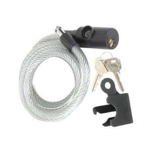  Bike  Bicycle Cable Lock 60 x 12mm W/Bracket Clear 