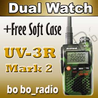 baofeng uv 3r mark 2 v u dual band handheld two way radio