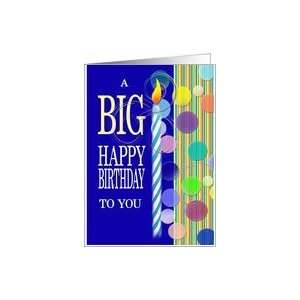 BIG Happy Birthday Design Card