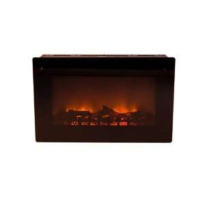  Black Wall Mounted Electric Fireplace 