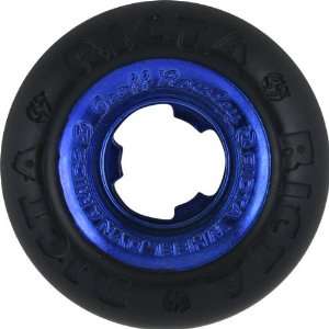   Rowley All Star Black Blue Chrome 52mm Skate Wheels