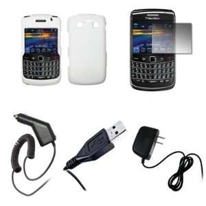  Blackberry Bold 9700   Premium White Rubberized Snap On 