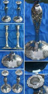 Pair of Godinger Candle Holders From Godinger Silver Art Company,2 