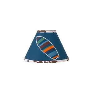  Surf Blue And Brown Lamp Shade