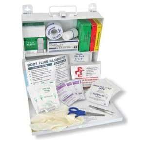  All In One CPR And Body Fluid Clean Up Kit In Steel Box 