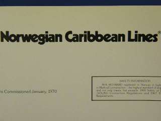   norwegian caribbean lines m s skyward includes sun deck compass deck