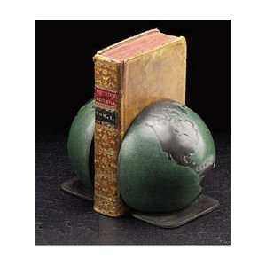  Sale   Globe Brass Bookends   Great Gift