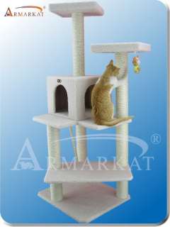 57 High Armarkat Cat Tree Pet Furniture Ivory  