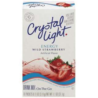 Crystal Light Energy On The Go Wild Strawberry Drink Mix 10 pkOpens 