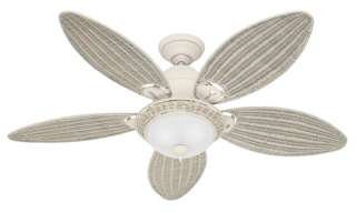   CARIBBEAN BREEZE WHITE TROPICAL 3 SPEED PULL CHAIN Ceiling Fan 21648