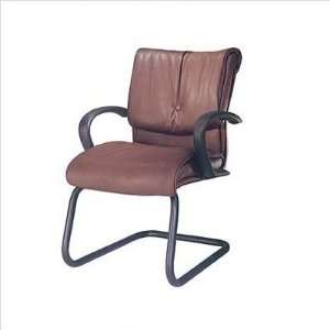   Glove Leather Guest/Side Chair Leather Rally   Black