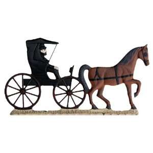  30 Amish Buggy Weathervane   Horse Carriage Patio, Lawn 