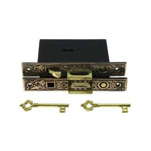  Double Pocket Door Mortise Lock Set With Butterfly Design 