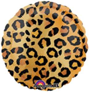 Cheetah Leopard Cat Spots 18 Balloon Mylar Foil Print Safari Jungle 