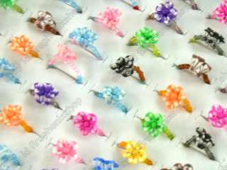 Wholesale lots 100pcs Polymer clay children Rings  