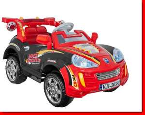Boys Girls Kids Electric Power Red BLK Car Motorized Wheels Ride On W 