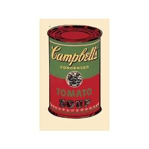  Campbells Soup Can, 1965 (Green and Red) Giclee Poster 