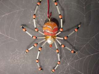   Christmas Tree Spider Legend Ornament Handmade Marble Pearl Gift
