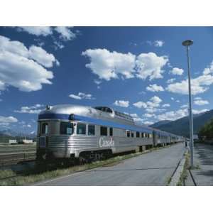  Via Rail Canada Train Waiting at Jasper Station with 