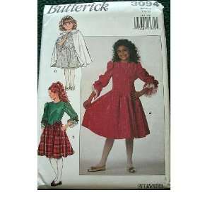  GIRLS CAPE AND DRESS SIZE 7 8 10 BUTTERICK PATTERN 3094 