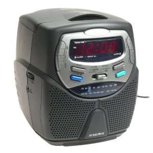 Audiovox CE250 AM/FM Stereo Clock Radio with CD Player with Dual Alarm 