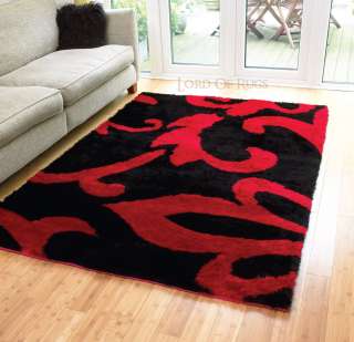   Rug Black Red in 60x110, 75x150, 120x170, 160x220 cm Carpet  