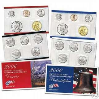 2006 US Mint UNC Uncirculated (20   Coin) P & D Set U06  