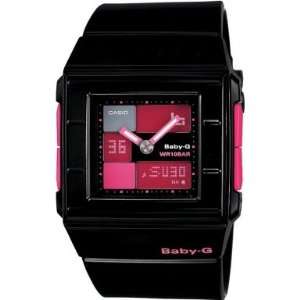  Casio Womens Baby G BGA200 1E Black Resin Quartz Watch 