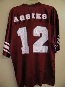 TEXAS A & M BRAND NEW NCAA FOOTBALL JERSEY ADULT # 12 ALL SIZES  
