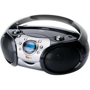  Jwin Jxcd413Blk Portable Cd Boombox With Am/Fm Radio  