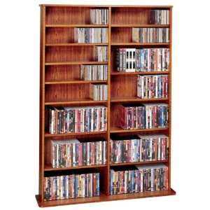  CD / DVD / VHS 1000 Media Storage Floor Rack in Solid 