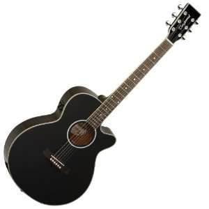   Guitar, Black Gloss with Fishman Pickup (TSF CE BK) Musical