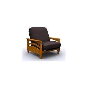  Montego Metal & Wood Futon Chair Bed   Honey Oak