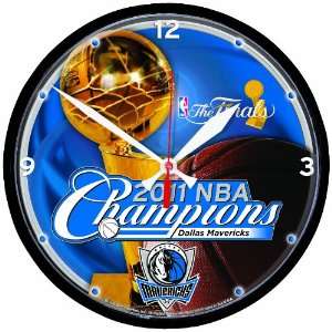 NBA Dallas Mavericks 2010 World Champions Round Clock 