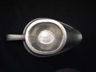   ARMETALE SMALL GRAVY SAUCE BOAT BOWL 3 PC SET PEWTER PRIMITIVE COUNTRY